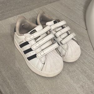 Toddler Boy Adidas Superstar Velcro Slip-on Sneaker